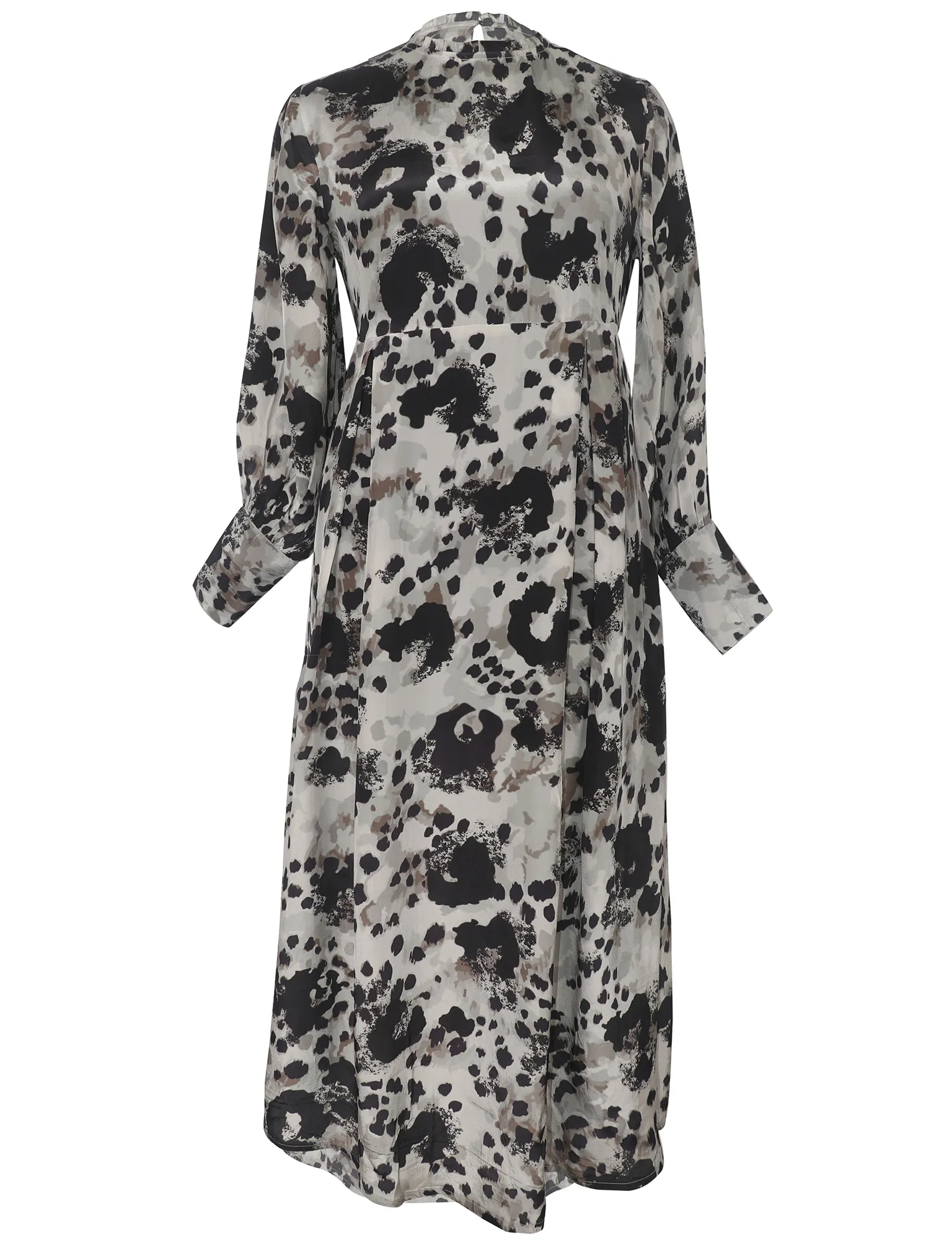 Abstract Animal Print Long Dress