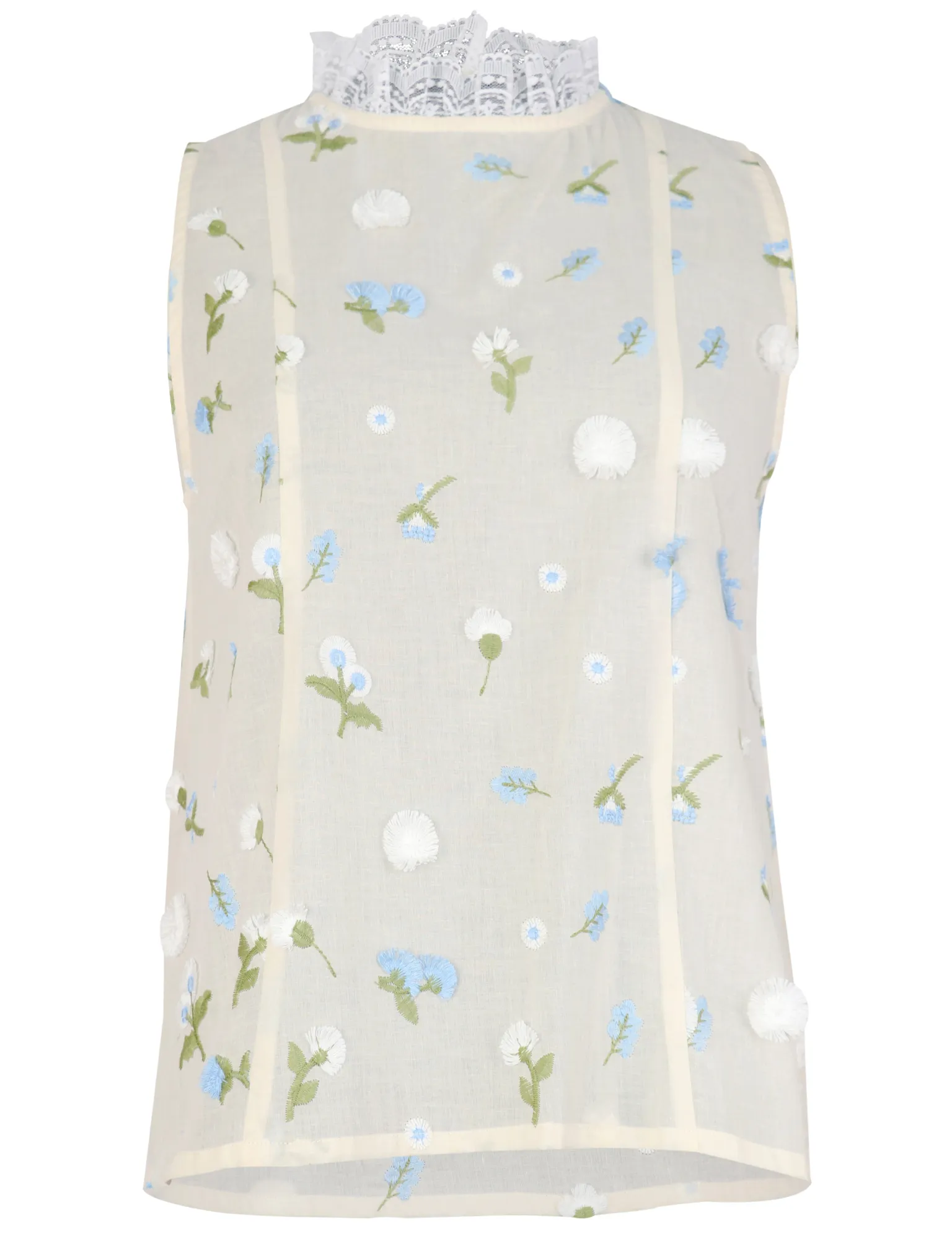 3D Floral Embodery Top